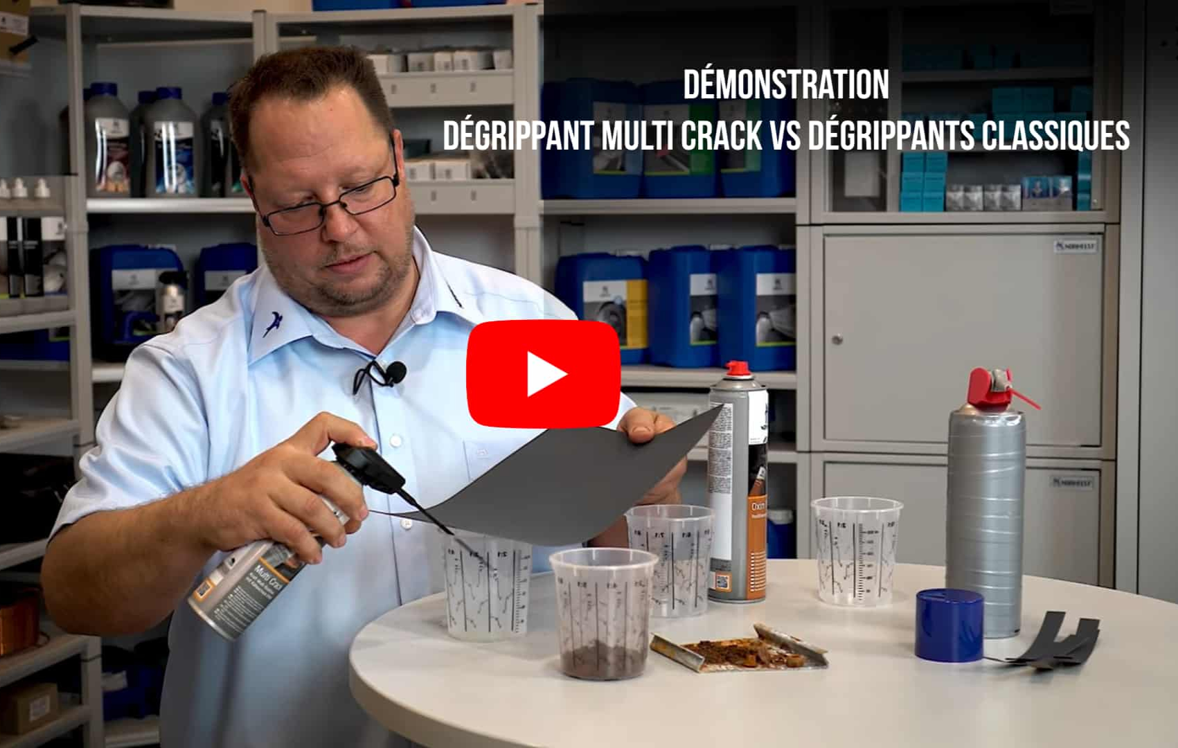 Démonstration efficacité Multi Crack par rapport à des dégraissants classiques